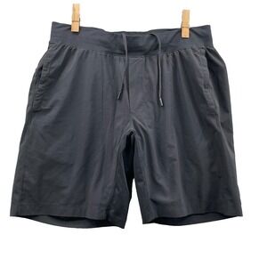 Lululemon Shorts Men's XL Black Gym Sportswear Training Activewear Brief Lined